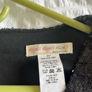 Black long sleeve sparkley dress